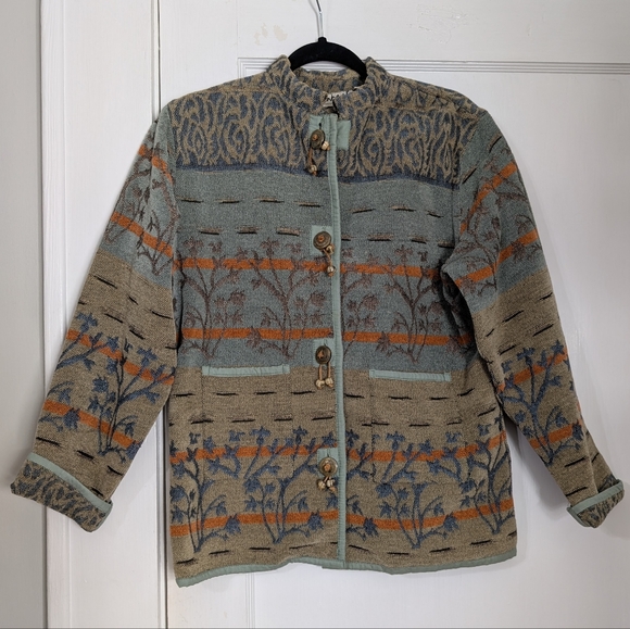 Kids Nature-Inspired Jacket - Blue and Orange - Picture 1 of 6